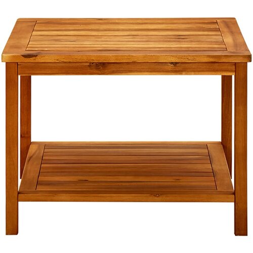 Maison Chic Klubska mizica - kavna mizica - Nizka mizica 60x60x45 cm trden akacijev les, (21754080) Cene