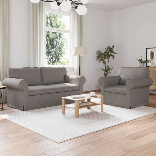 SOFA 2 pcs Sivo-smeđa Metal Cene