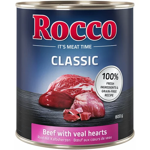 Rocco Classic 24 x 800 g po sniženoj cijeni! - Govedina s telećim srcima