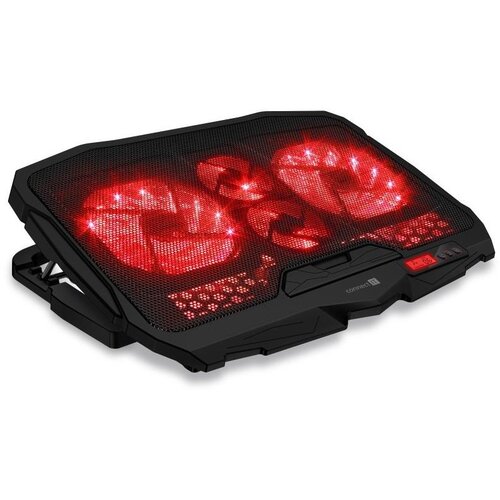 Connect IT CCP-2200-RD-Podloga za hlađenje laptopa, 4x ventilatora, 2x USB, crna/crvena Cene