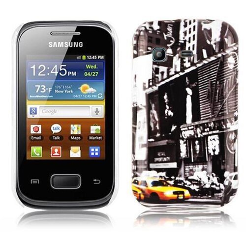 Cadorabo Case, združljiv s Samsungom z newyor&scaron;kim kabinskim tiskom - trdi za&scaron;čitni pokrov v trendovskem oblikovanju, (20560465) Cene