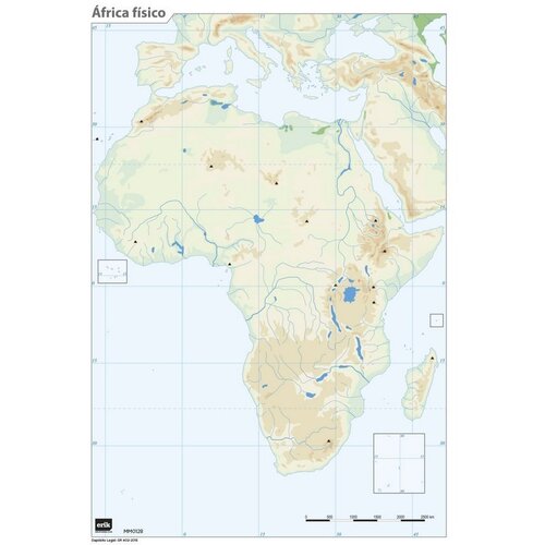 Grupo MUTE MAPA JE FIZIČNA AFRIKA, (21240456) Cene