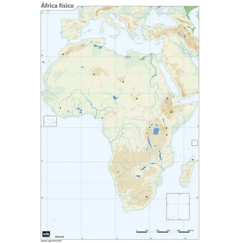 Grupo MUTE MAPA JE FIZIČNA AFRIKA, (21240456)