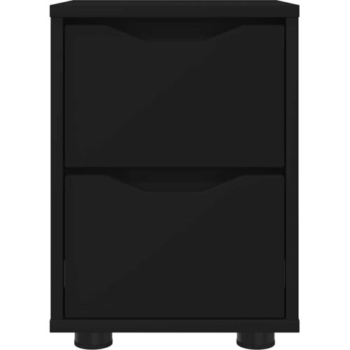  Noćni ormarići 2 pcs Crna 30,5 x 30 x 43 cm Konstruirano drvo Slike