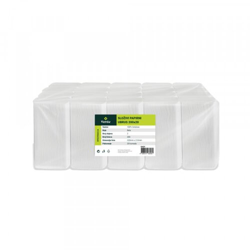 Olimp Sport Ubrusi složivi VERDE 2-sl. 21x22 cm (20 kom x 200 lista) Cene
