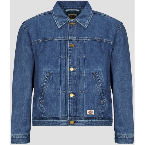 Dickies SELVEDGE PLEATED DENIM JACKET ARCHIVE WASH Plava Slike