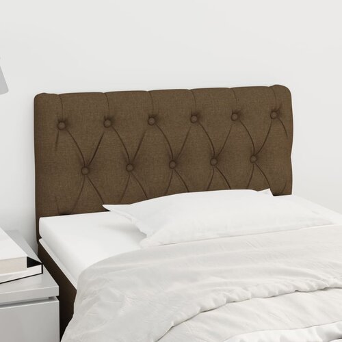 vidaXL Posteljno vzglavje temno rjav 80x7x78/88 cm blago Cene