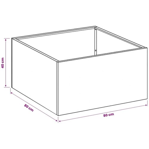  Vrtna saksija 2 kom. Maslinastozelena 80 x 80 x 40 cm - Maslinastozelena 80 x 80 x 40 cm 2 Slike