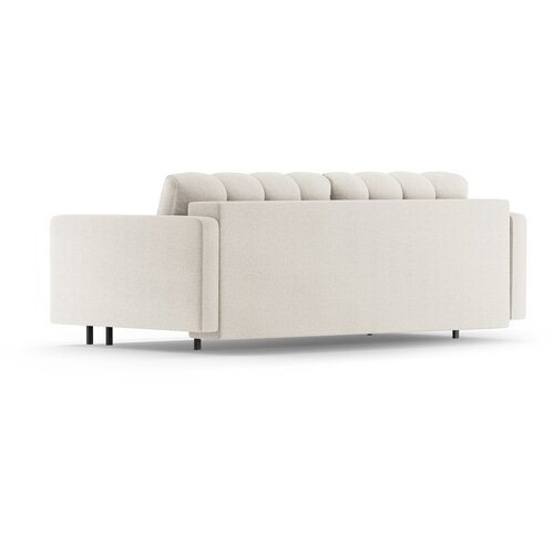 Cosmopolitan Design Kremno bela raztegljiva sedežna garnitura s prostorom za shranjevanje 222 cm Bali &amp;ndash; Slike