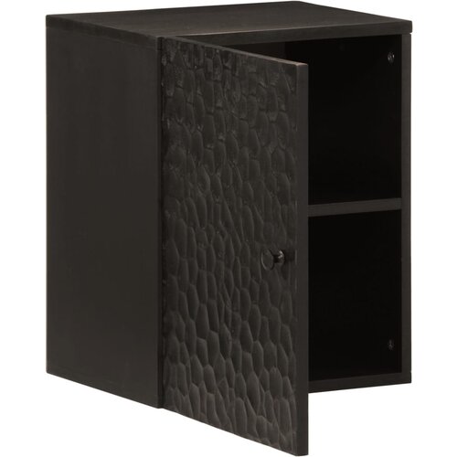Maison Chic Stenska Kopalniška omarica - Kopalniški kabinet črna 38x33x48 cm trden mangov les, (21794465) Cene