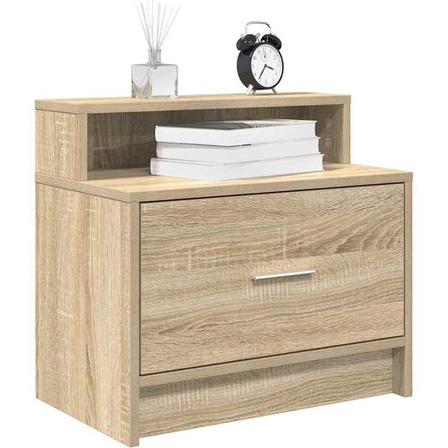 vidaXL Nočne omarice s predalom 2 kosa sonoma hrast 51x31x47 cm Cene
