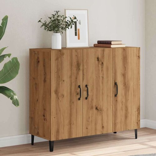 vidaXL Komoda artisan hrast 90x34x80 cm inženirski les Cene