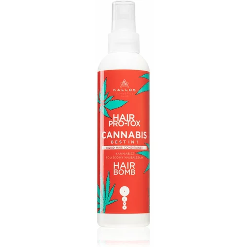 Kallos Cosmetics Hair Pro-Tox Cannabis hranilni sprej za poškodovane lase 200 ml za ženske