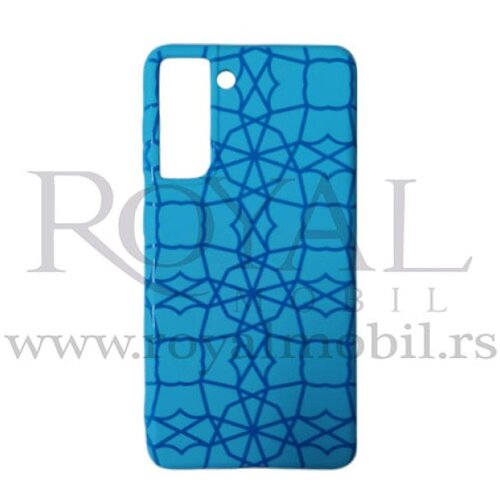  futrola soft print geometrik No11 za samsung G998F galaxy S30 ultra / S21 ultra plava Slike