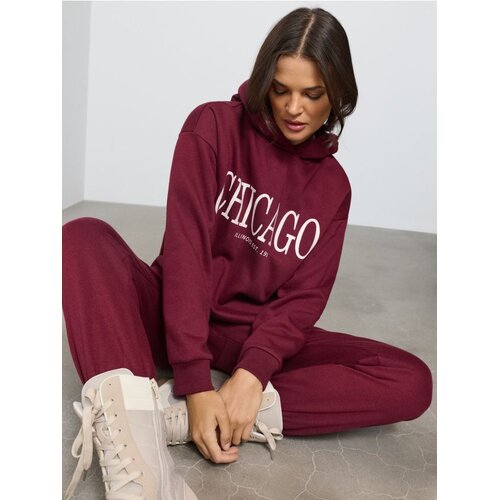 Sinsay Majica s kapuljačom s natpisom Chicago Cijene