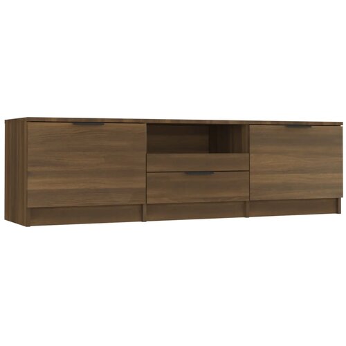 Maison Chic TV omarica - TV stojalo - Televizijska omarica rjavi hrast 140x35x40 cm konstruiran les, (21699009) Cene