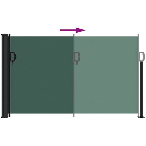  Uvlačiva bočna tenda tamnozelena 120 x 600 cm Slike