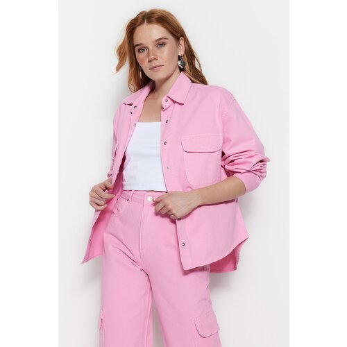 Trendyol Jacket - Pink - Oversize Slike