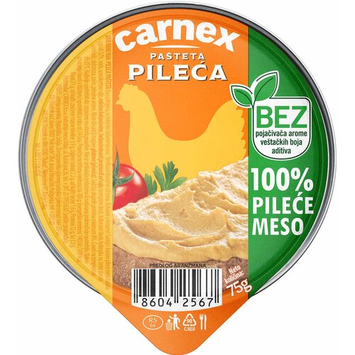 CARNEX DOO VRBAS Pileca pasteta 75g Cene