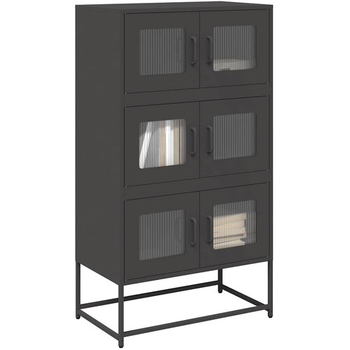 vidaXL Visoka deska črna 68x39x123 cm Jeklo Cene