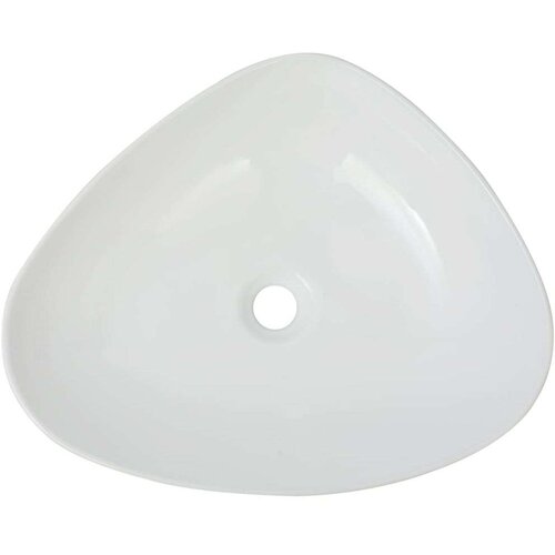 VidaXL Umivaonik Trokutasti Keramički Bijeli 50,5x41x12 cm Slike