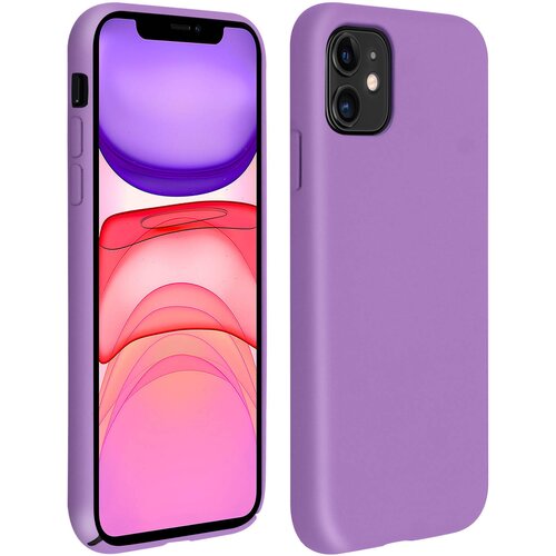AVIZAR Poltrda silikonska zašcitna torbica z Soft Touch zakljuckom - vijolicna str. Apple iPhone 11, (20599469) Cene