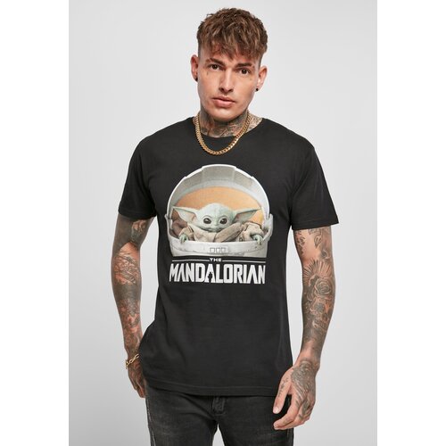 Merchcode Children's T-shirt with Yoda Mandalorian logo, black Cijene