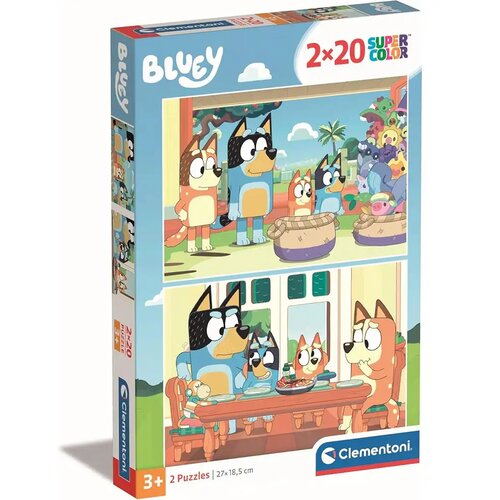 Clementoni Bluey 2x20 komada supercolor puzzle - Cijene