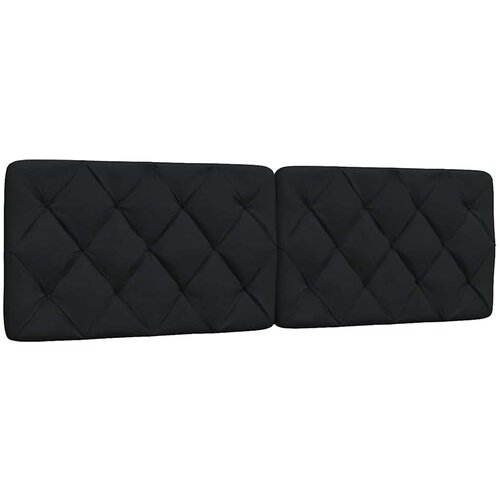VidaXL Vzglavna stranica črna 160 cm blago Slike