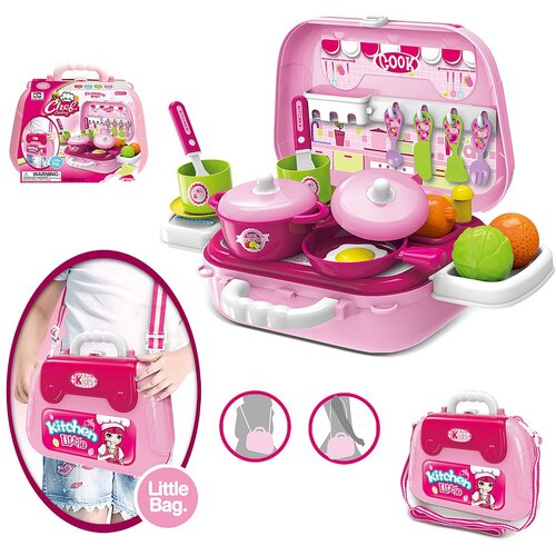  kuhinjski set u torbi - roze Cene