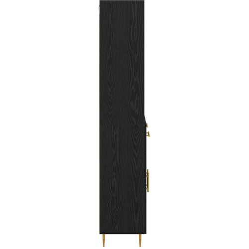  Highboard Crni hrast 69,5 x 34 x 180 cm Konstruirano drvo Slike