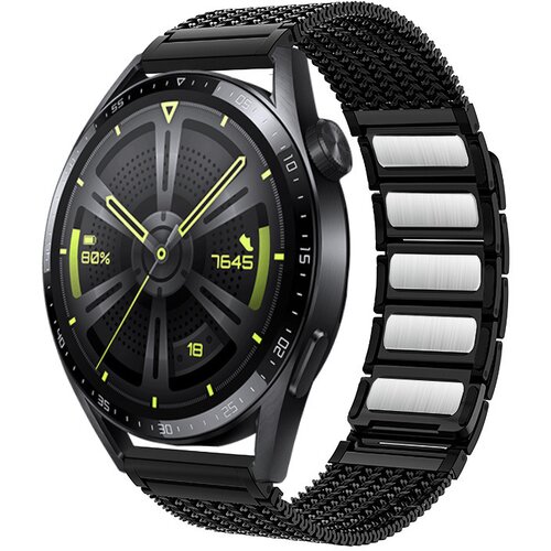 INF premium nerjaveče jeklo pa&scaron;ček za huawei GT3/GT4/Watch 3 pro black, (22064046) Cene