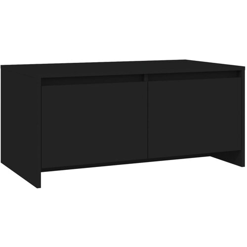 Maison Chic Klubska mizica - kavna mizica - Nizka mizica črna 90x50x41,5 cm iverna plošča, (21754159) Cene