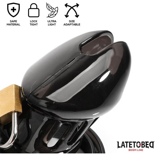 LateToBed Cage kletka za penis universal short black Slike