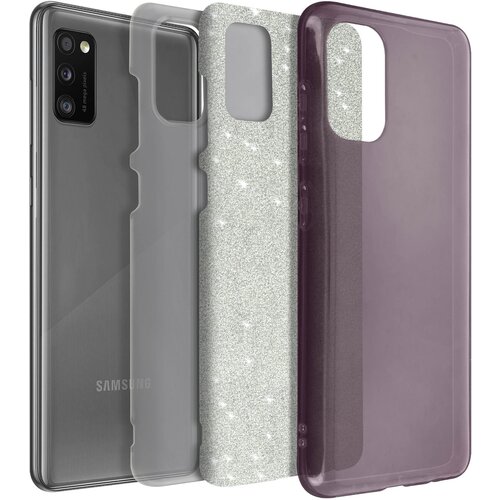 AVIZAR Ohi&scaron;je za Samsung Galaxy A41 Ble&scaron;čice, silikonski gel s trdo plastjo, Roza, (5000016485) Cene