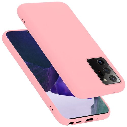 Cadorabo Ohi&amp;scaron;je združljiv s Samsungom v tekoči roza barvi - za&amp;scaron;čitni pokrov iz fleksibilnega silikona TPU, (20592800) Slike