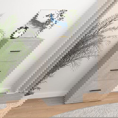 The Living Store Komoda betonsko siva 40x33x70 cm inženirski les - Komoda, (21662094) Cene