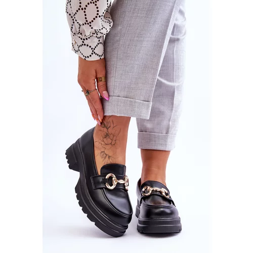 Kesi Women's leather slip-on moccasins Black Albie