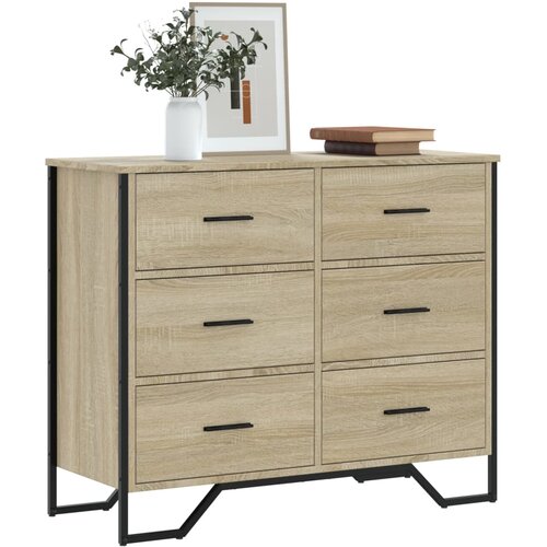  Komoda boja hrasta sonome 91x35,5x74,5 cm konstruirano drvo Cene