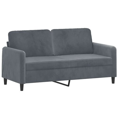 Maison Chic Dvosed kavč - Sofa - Kanape temno siv 140 cm žamet, (21727079) Cene