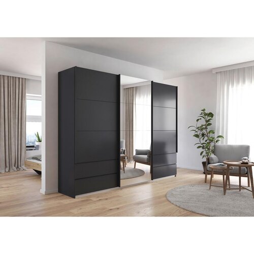 Premium Living Omara Z Drsnimi Vrati Elara, Temno Siva Slike