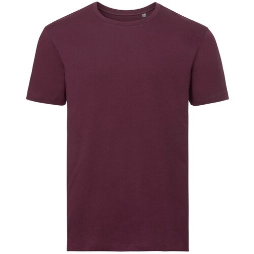 RUSSELL Burgundy Men's T-shirt Pure Organic Slike