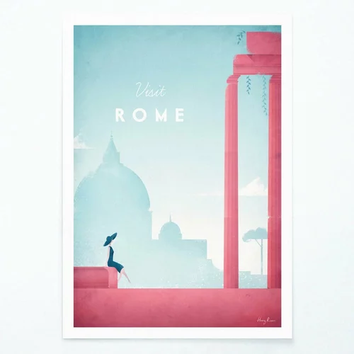 Travelposter Plakat Rome, A2