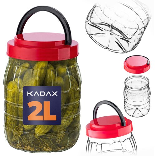 KADAX Jar Plastična posoda Pet 2L kozarec za živila Neuničljiv certifikat, (5000355253) Cene