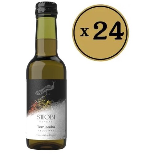 Vinarija Stobi Stobi Belo vino Temjanika, 0.187l, 24 komada Slike