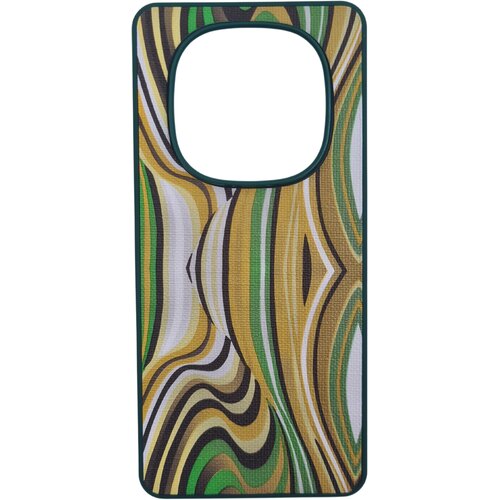  futrola textile print za xiaomi redmi note 14 pro plus zelena Slike