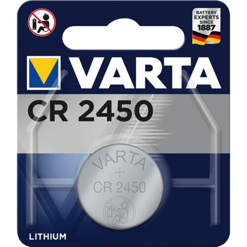 Varta Litijeva baterija, CR2450, 3 V, gumbasta, blister 1 kos Slike