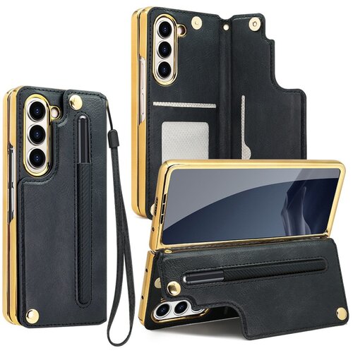 INF Premium PU Leather Wallet Case Compatible with Samsung Galaxy Z Fold6 with S Pen Holder, (5000274744) Cene