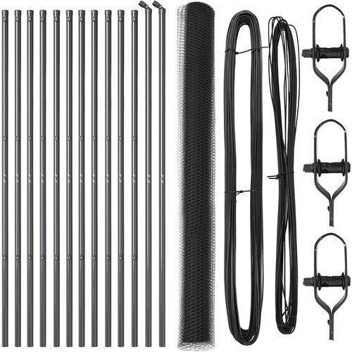 vidaXL Fencing Set Set od 2 Siva Metal 25 x 1,5 metara Cijene
