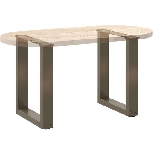  Noge za klub stolić U-oblik 2 kom Prirodni čelik 38 x (42-43) cm Čelik - Prirodna 38 x (42-43) cm 2 1 Slike